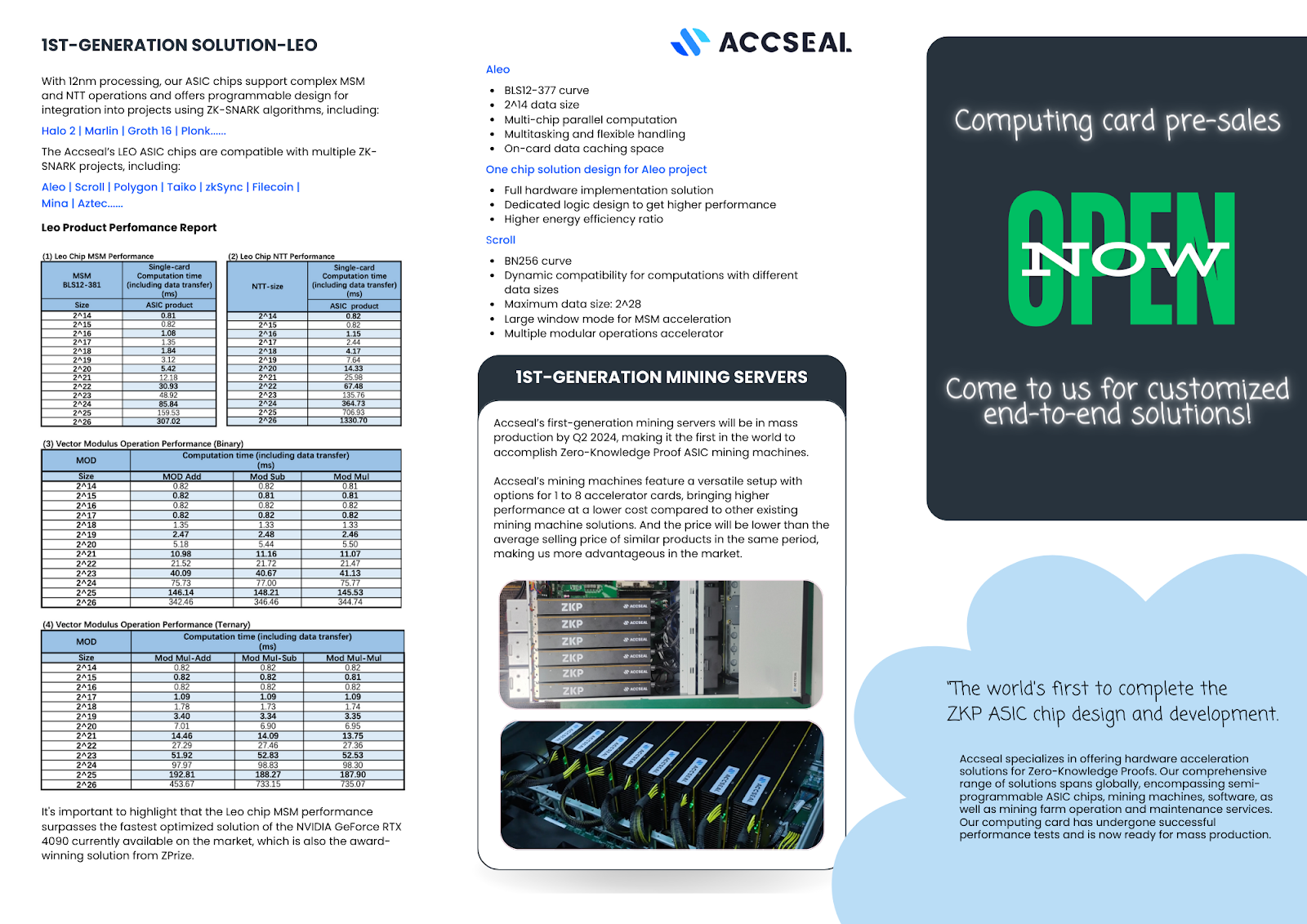 Accseal Product Specification